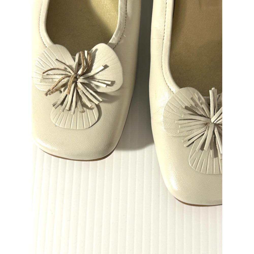 Etienne Aigner Winter White GARDENER Leather Slip On Shoes 7.5M Made In Brazil